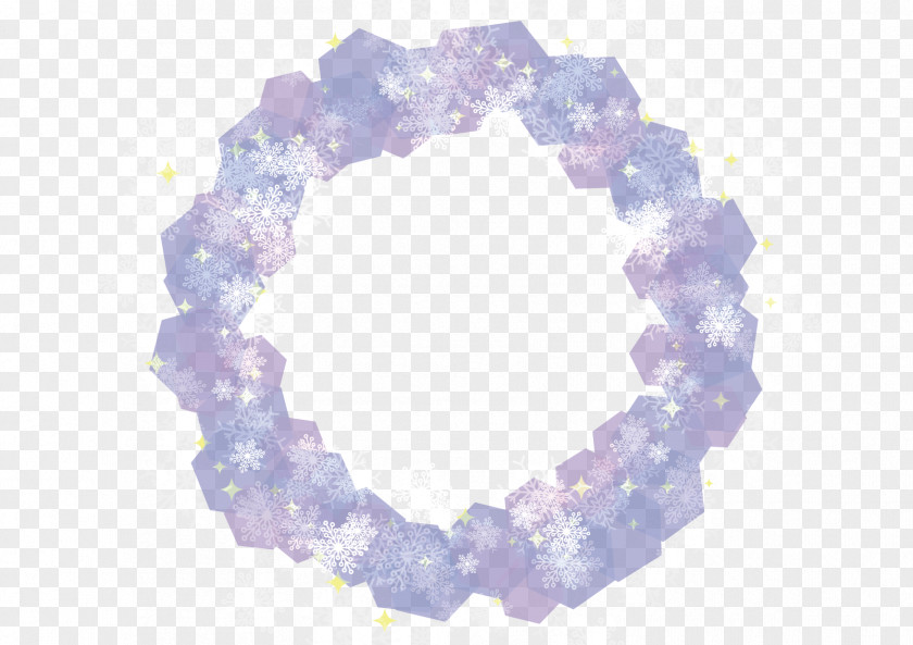 Snowflake Crystal Amethyst PNG