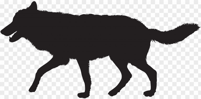 Wolf Silhouette Clip Art Image Gray PNG