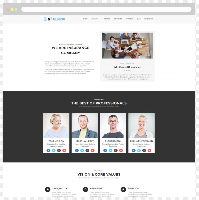 WordPress Web Page Template Design Online Advertising PNG