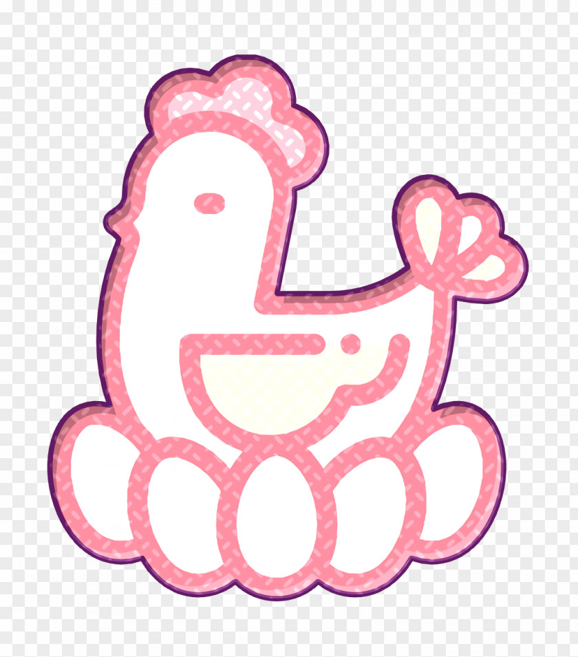 Chicken Icon In The Village PNG