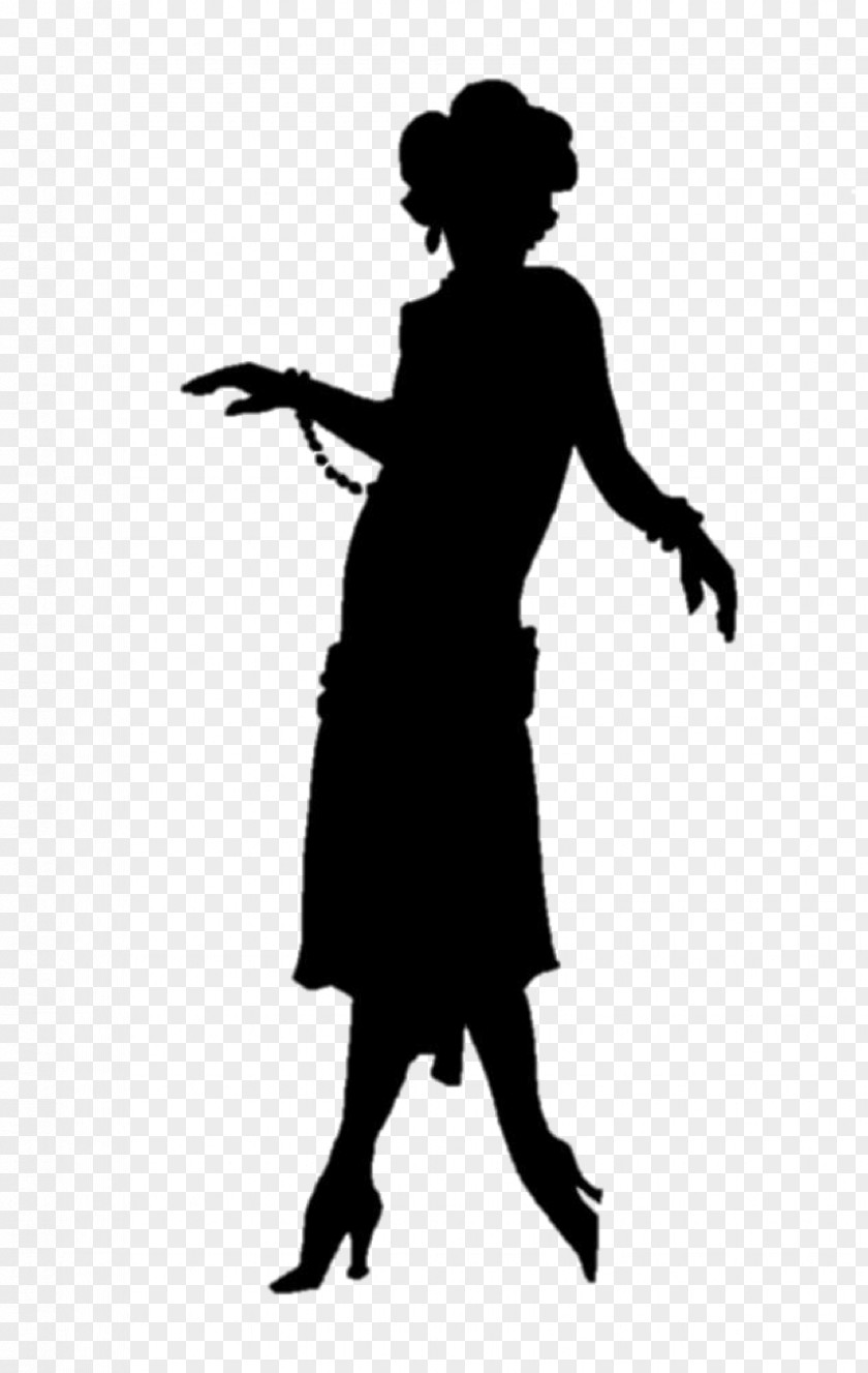 Dancer Silhouette 1920s Flapper Roaring Twenties PNG