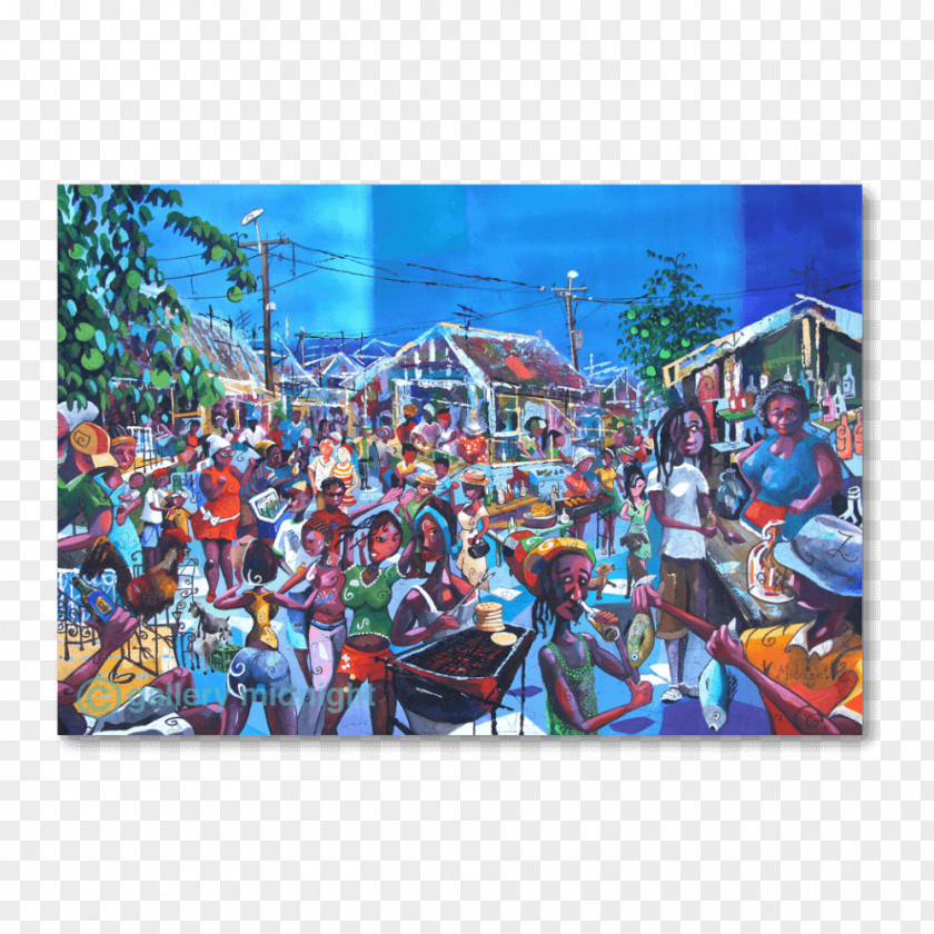 Friday Night Party Poster Amusement Ride Mural Graffiti Park PNG