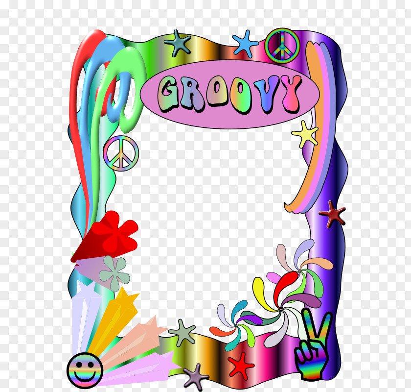 Groovy Cliparts 1960s 1970s Clip Art PNG