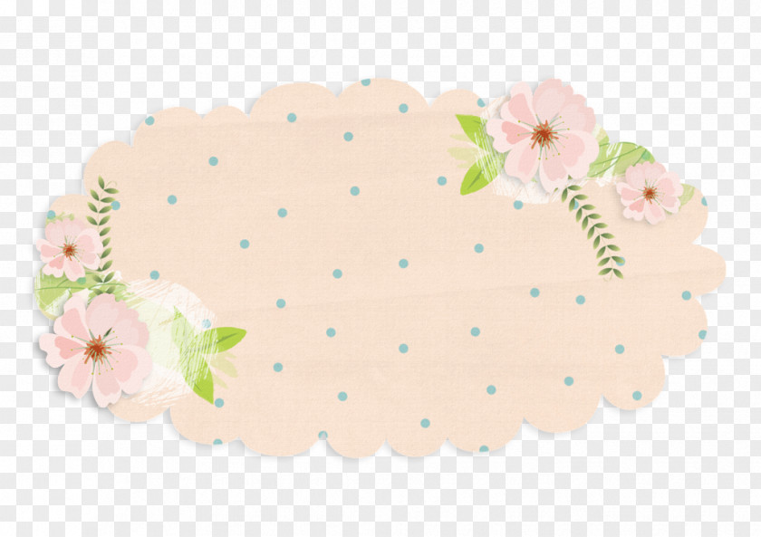 Hand Painted Flower Label Paper Envelope Product Image PNG