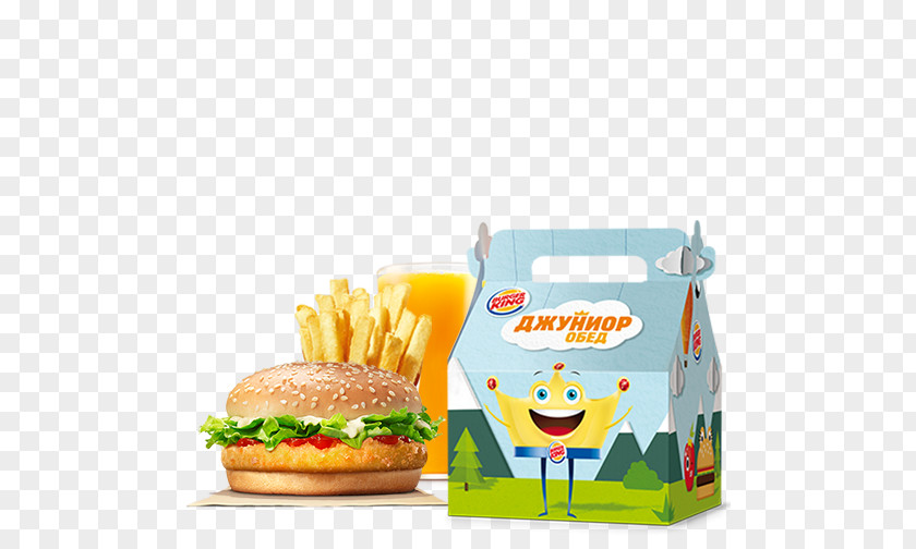 Kids Burger Hamburger Fast Food Chicken Nugget King Kids' Meal PNG