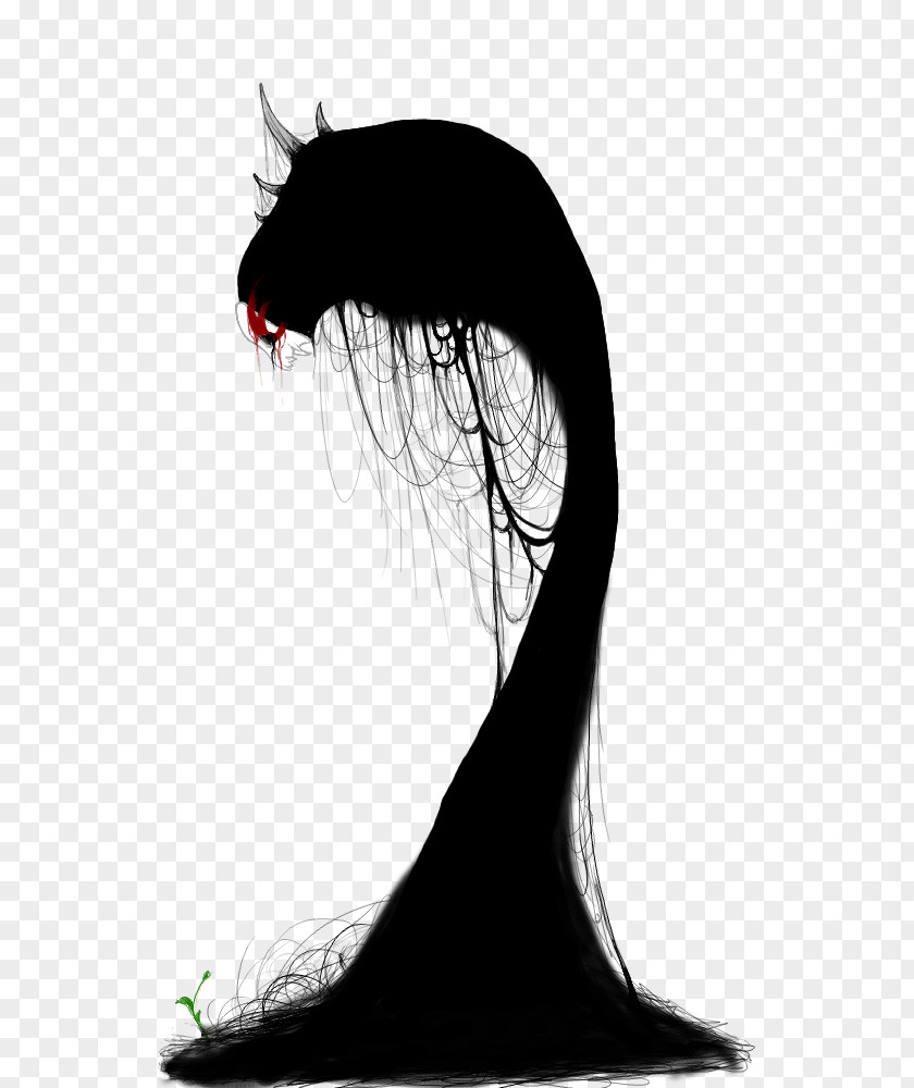 Good Vs Evil Silhouette Black White Neck Character PNG