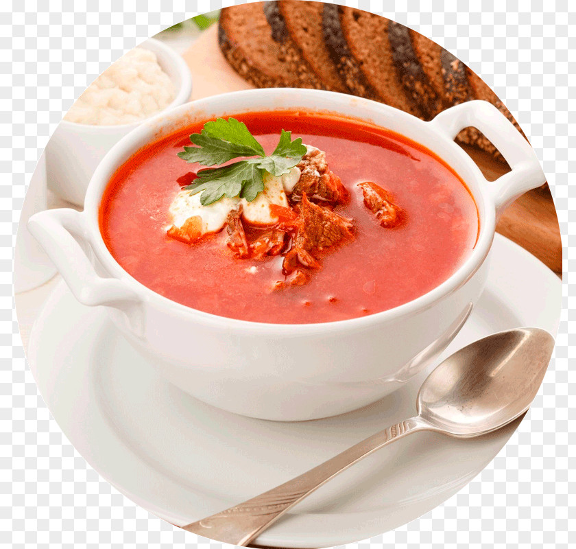 Lanch Russian Cuisine Olivier Salad Borscht Dish Soup PNG