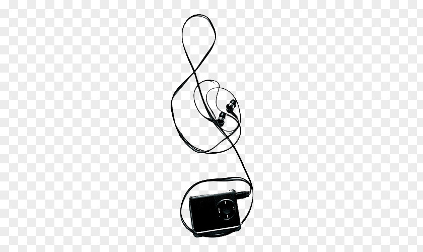 Black Radio Audio Equipment Walkman Headphones PNG