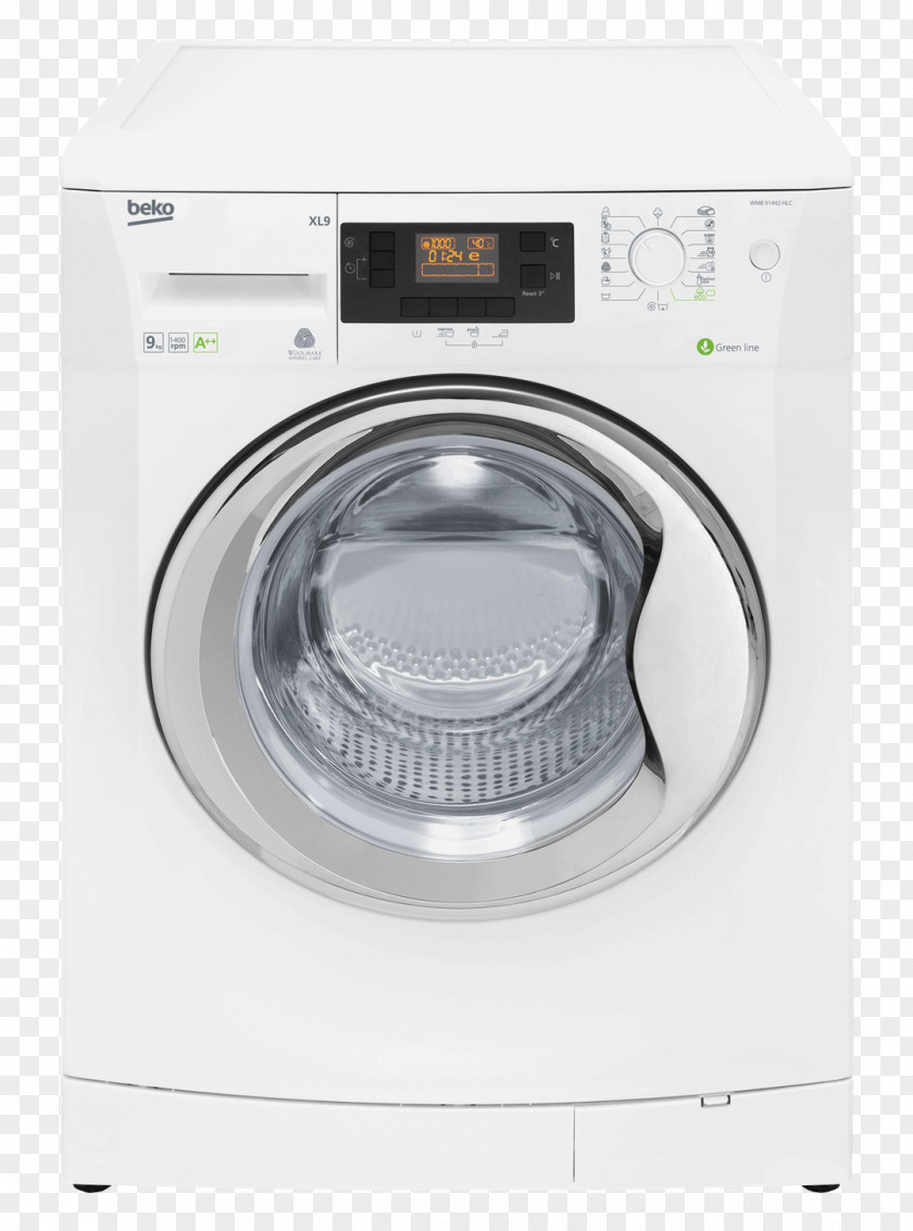 Laundry Wash Clothes Dryer Washing Machines Beko WMB 91242 PNG