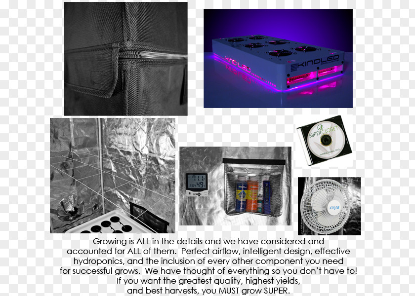 Light Grow Growroom Box Hydroponics PNG