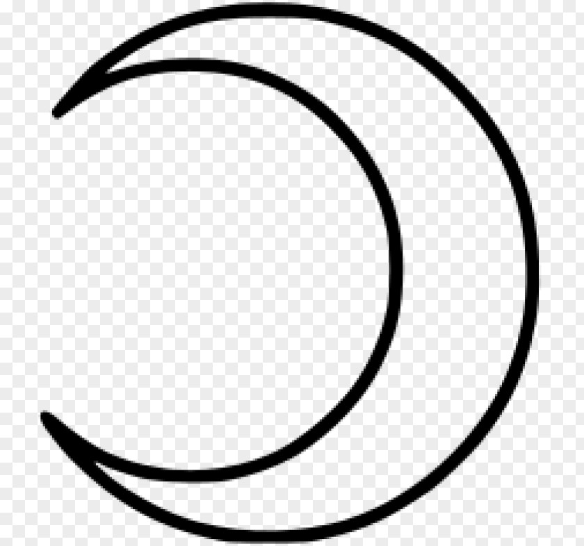 Drawing Moon Lunar Phase Crescent Symbol PNG
