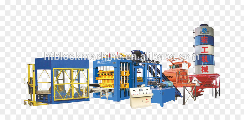 Hollow Brick Machine Qingdao Industry Autoclaved Aerated Concrete Manufacturing PNG
