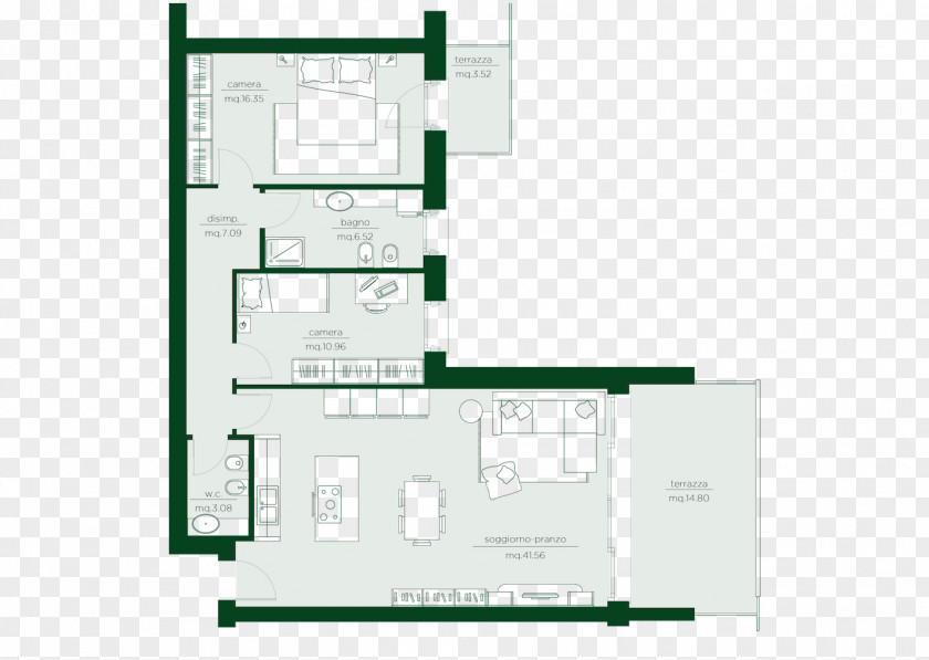 Residence Via Ca' Rossa Maerne Architecture Floor Plan PNG