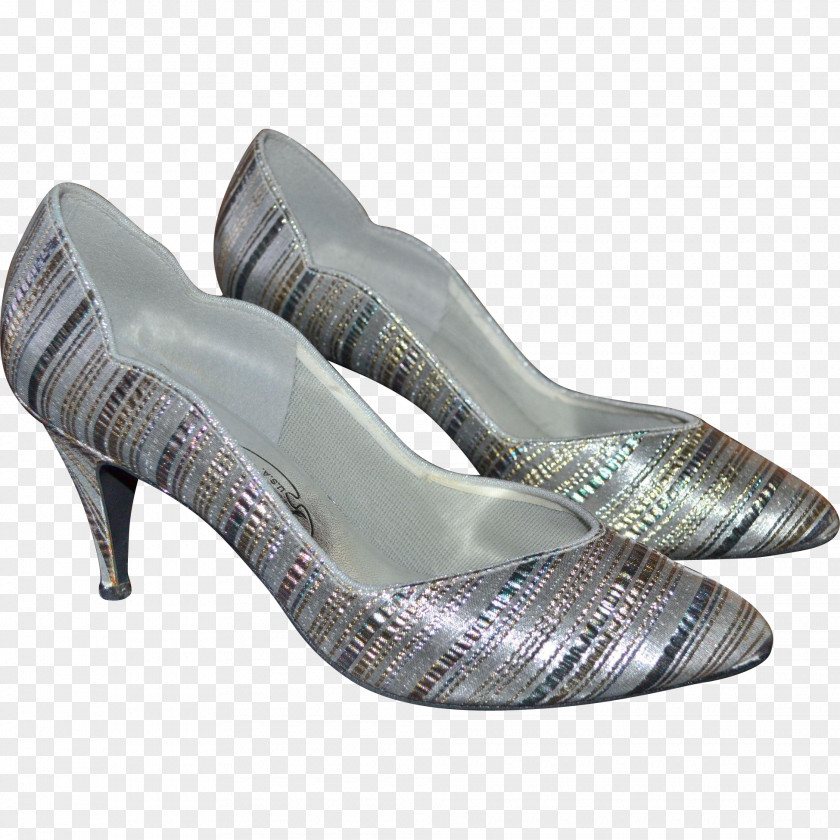 Sandal Shoe Metal Walking Silver PNG