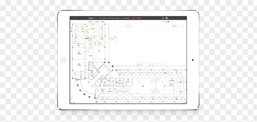 Smart Office Line Technology Angle PNG