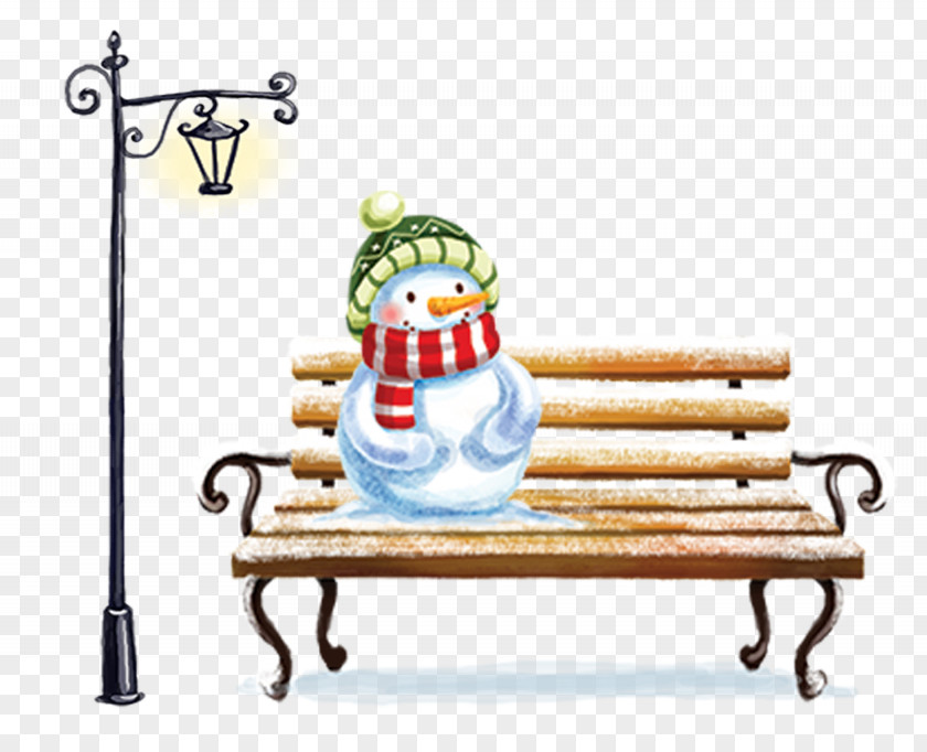 Snowman On The Bench Christmas Photography Photographic Studio PNG
