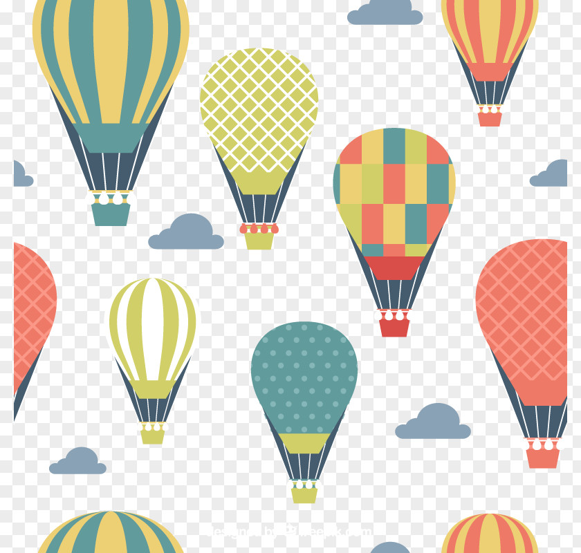 Vector Hot Air Balloon Clip Art PNG