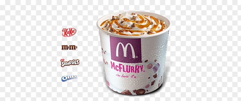 Ice Cream McDonald's McFlurry With Oreo Cookies Sundae Big Mac PNG