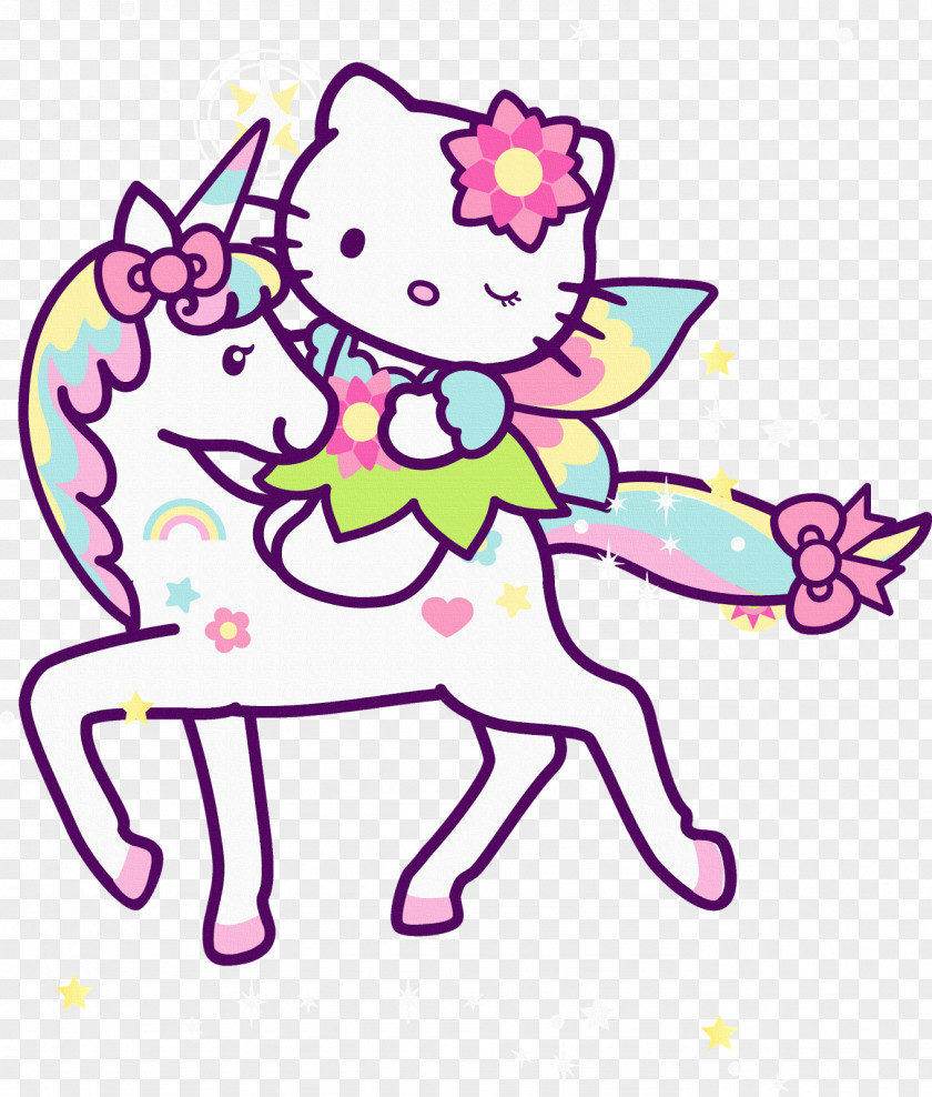 Pink Unicorn Clip Art Hello Kitty Illustration Image Download PNG