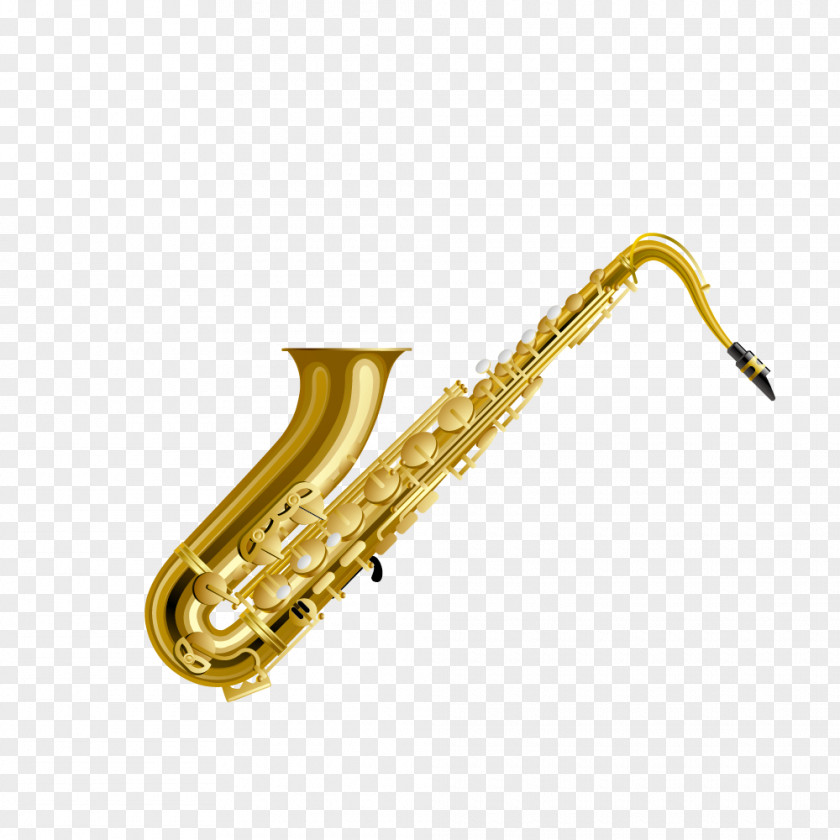 Vector Bass Saxophone Musical Instrument Clip Art PNG