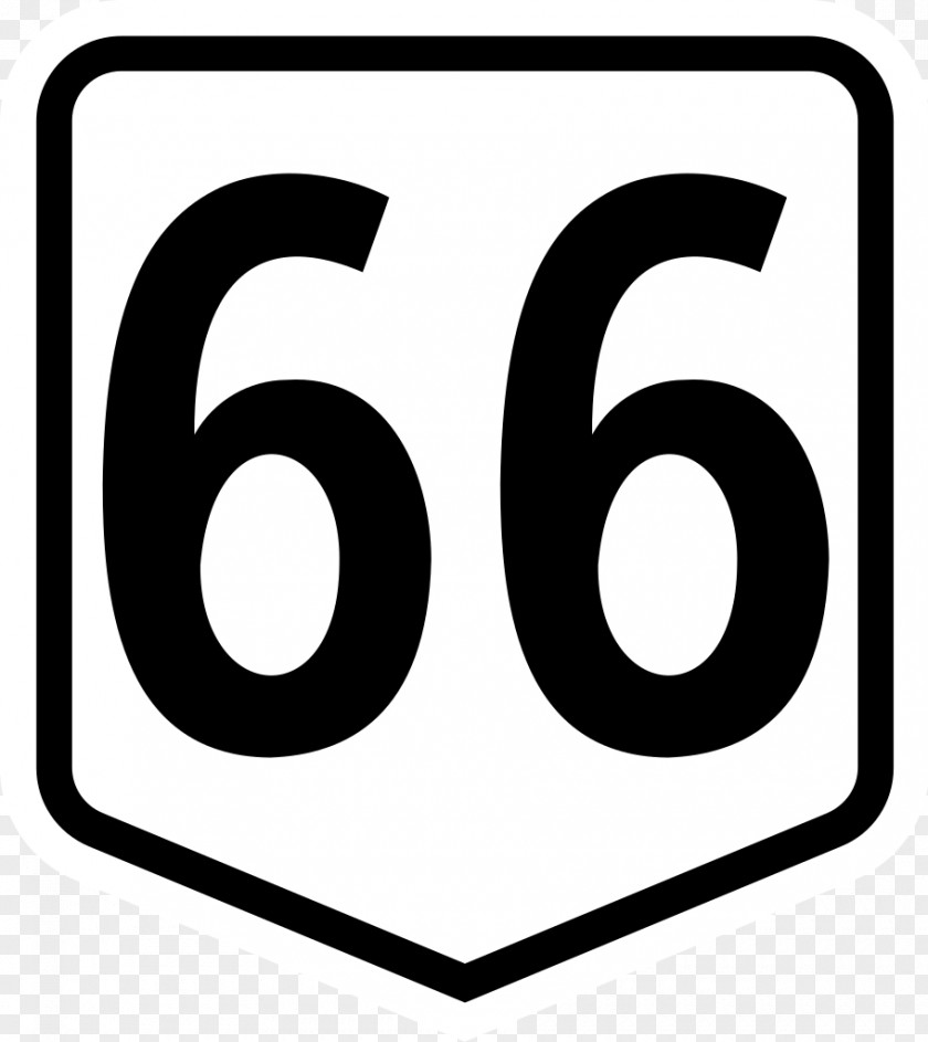 WI Highway 66 Clip Art Brand Logo Line Black PNG