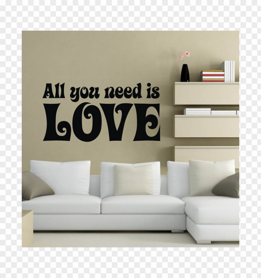 All You Need Is Love Wall Decal Living Room The Beatles PNG
