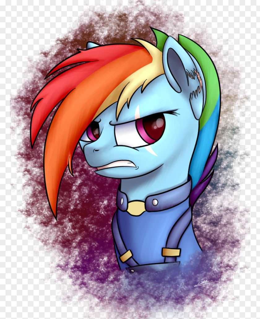 Battle Scars Pony Horse Rainbow Dash Illustration Desktop Wallpaper PNG