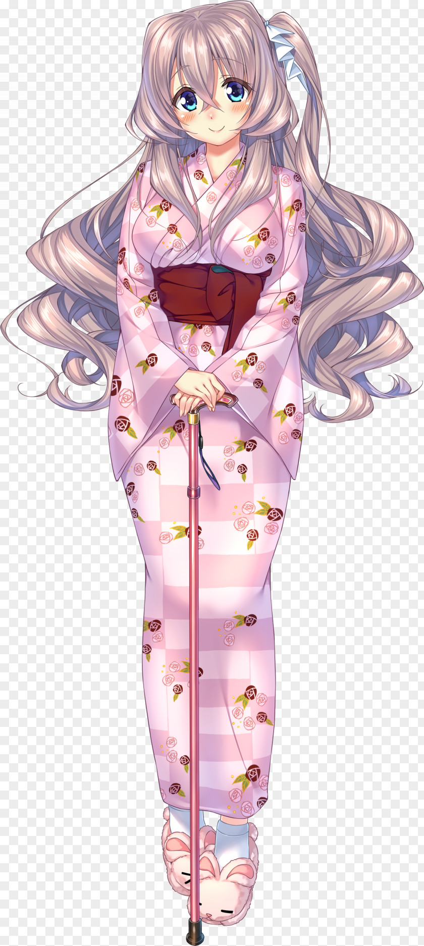 Blush Floral Amakano Nexton Game Bunny Slippers Long Hair PNG
