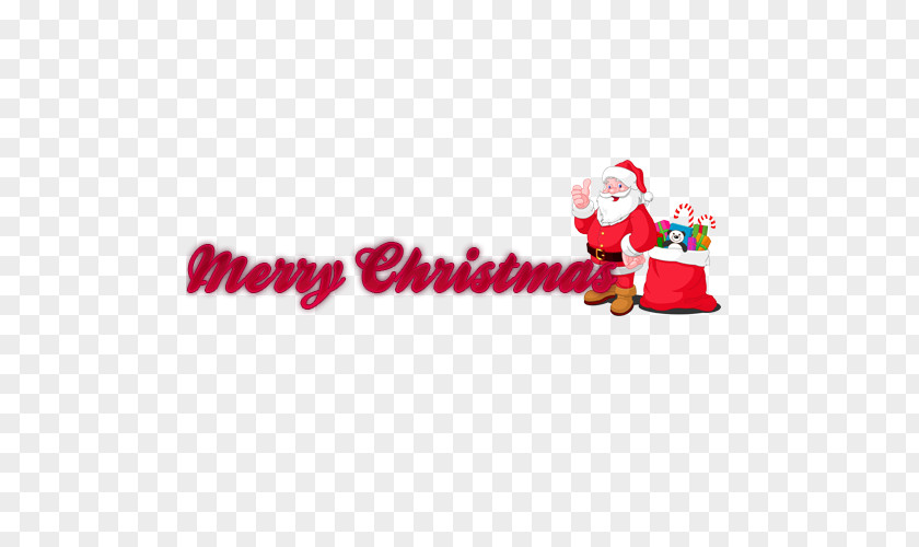Merry Christmas Wordart Santa Claus Eve Letter Template PNG