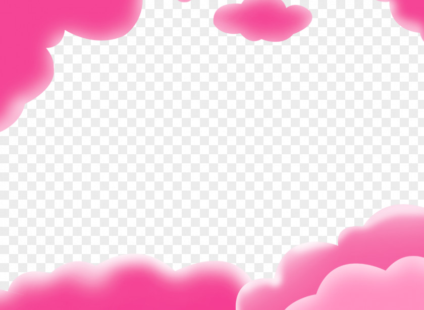 Sweet Clouds Border Wallpaper PNG