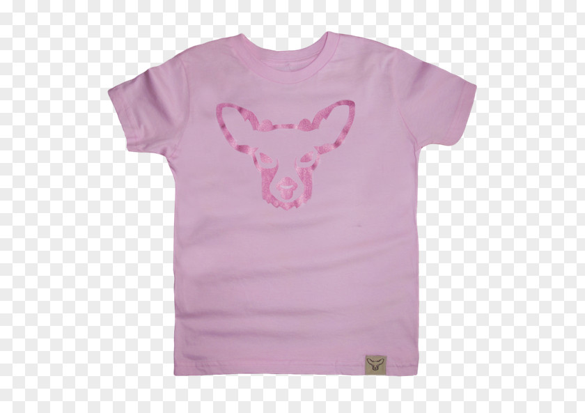 T-shirt Shoulder Sleeve Pink M PNG