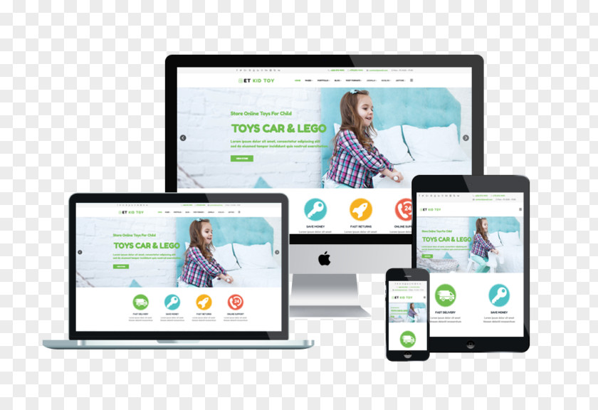 World Wide Web Responsive Design Template System PNG