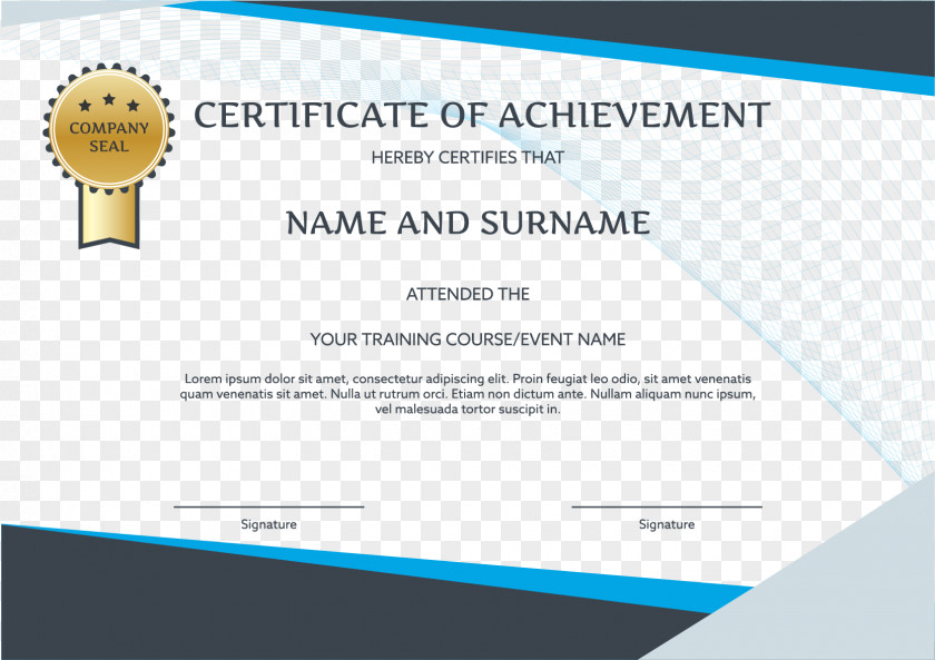 English Certificate Template Graduation Ceremony Brand Party PNG