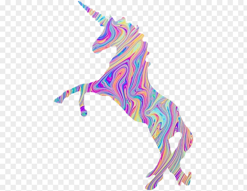 Unicorn Unicorns! Sticker Oil Spill T-shirt PNG