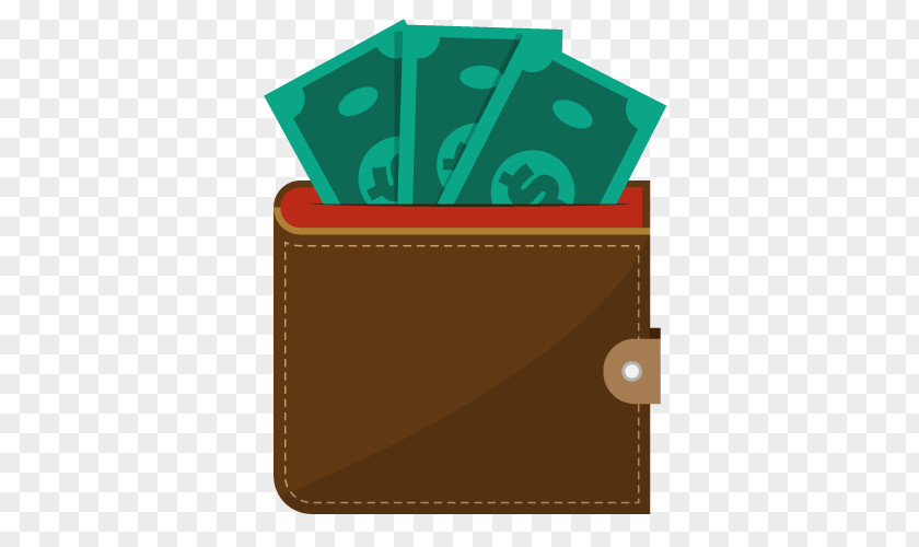 Vector Wallet Money Leather Cash PNG