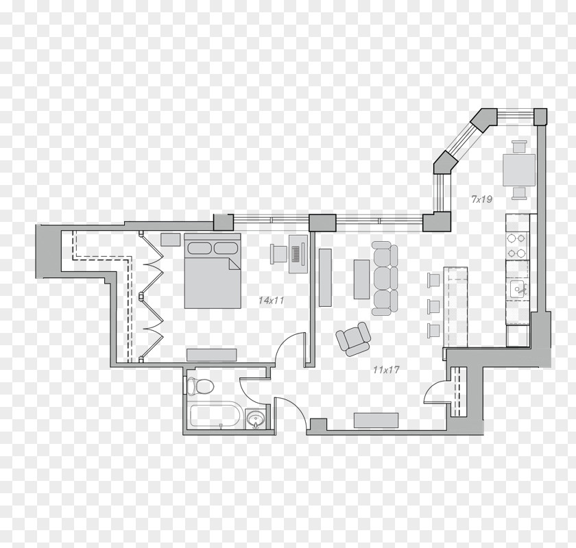 Apartment Embassy Tower Floor Plan Bedroom PNG