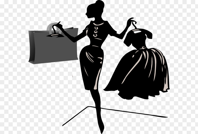 Woman Clip Art Shopping Openclipart Image PNG