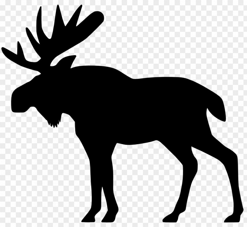 Big Moose Elk Deer Christmas Ornament PNG