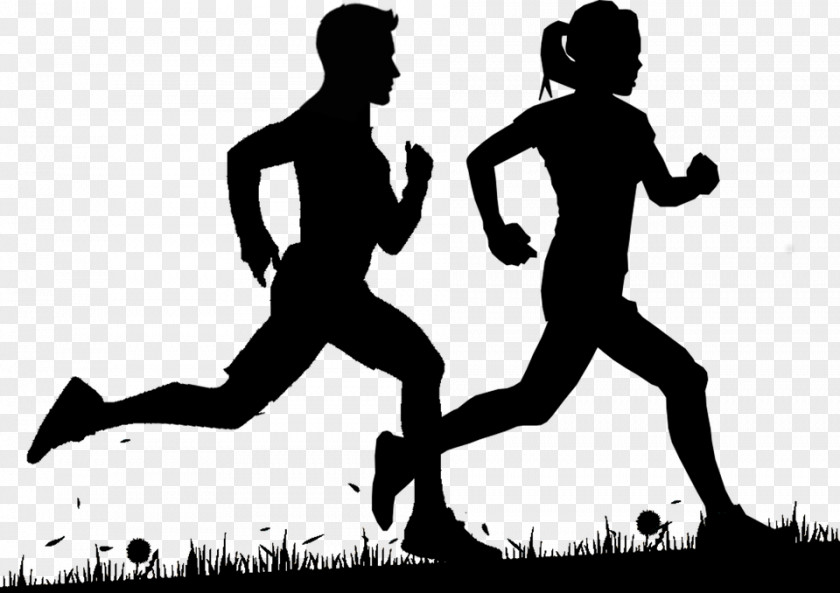 Black And White Boston Marathon Running Jogging 5K Run PNG