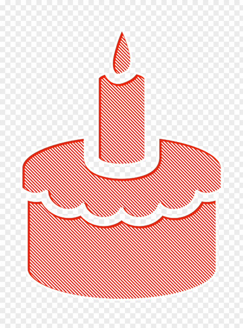 Cake With A Candle Icon Facebook Pack Birthday PNG