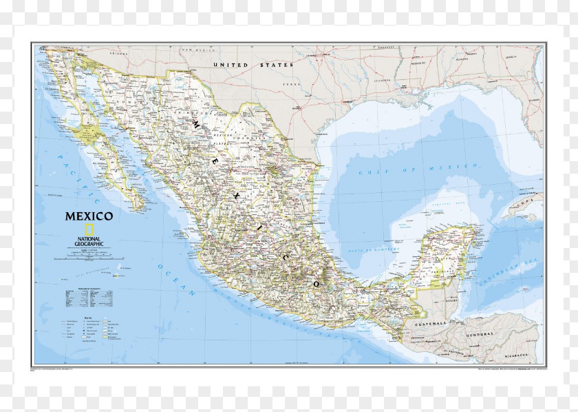 Mexican Paper United States World Map National Geographic PNG