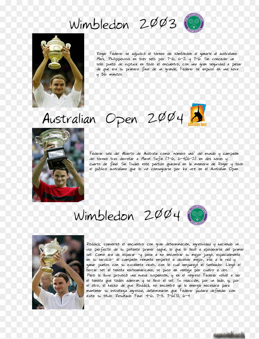 Roger Federer 2003 Wimbledon Championships – Men's Singles The Championships, Font PNG