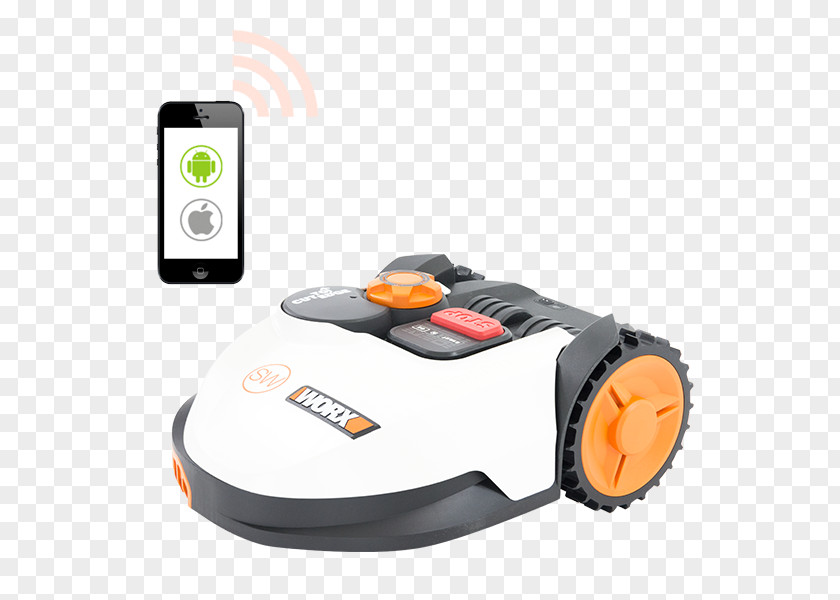 Smartphone Artificial Intelligence Robotic Lawn Mower WORX Landroid WR106SI Mowers S Basic PNG