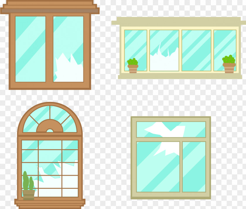Windows Crack At Home Window Glass Euclidean Vector PNG