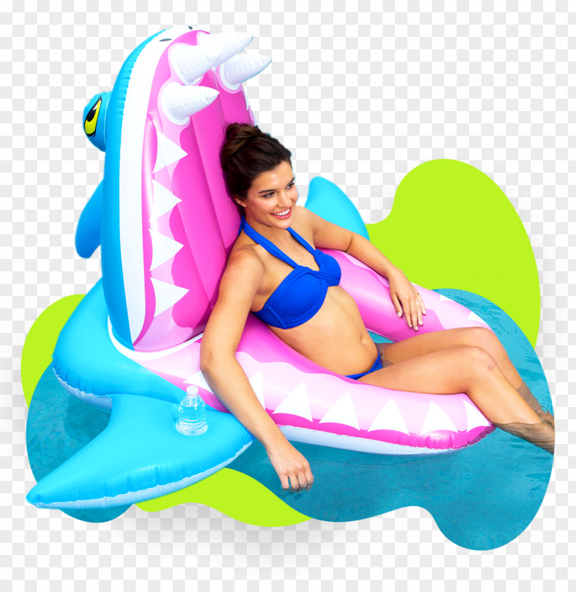 Fun Ways To Save Water SwimWays Eaten Alive Float, Shark Swimming Pools Swimways Spring Float Blue/lt Blue By PNG