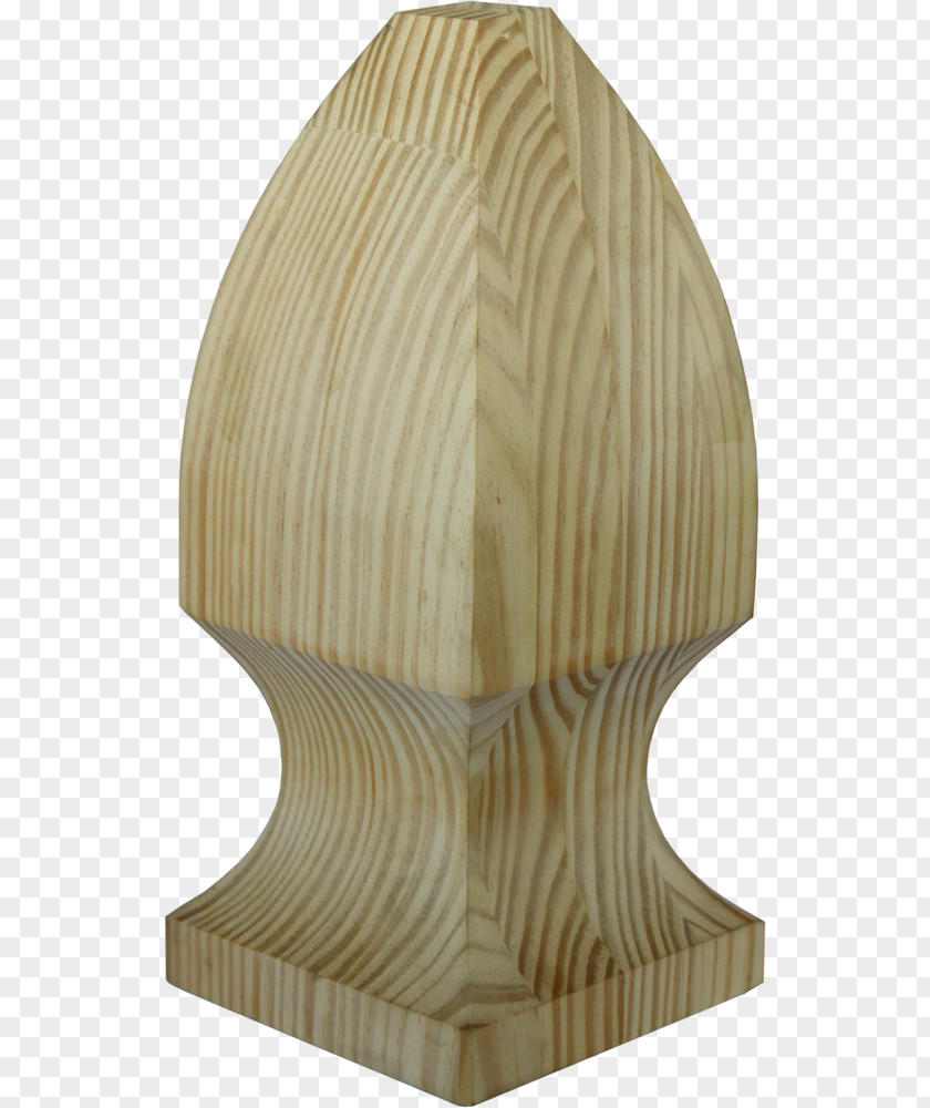 Round Cap Wood Fence Post Finial Deck PNG