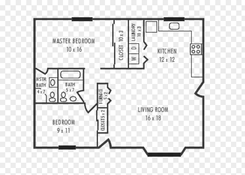 Tree Floor Plan Studio Apartment House Bedroom PNG