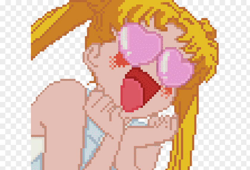 Animated Heart Sailor Moon Neptune GIF Pixel Image PNG