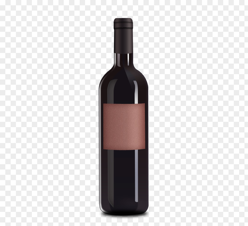 Black Wine Bottle Red Alcoholic Drink PNG