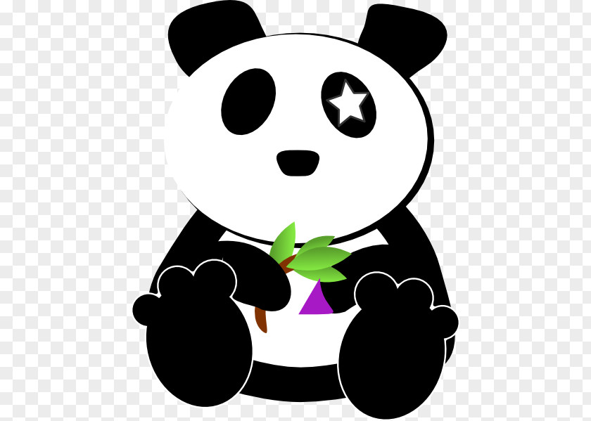 Cosmic Giant Panda Bear Clip Art Vector Graphics Image PNG